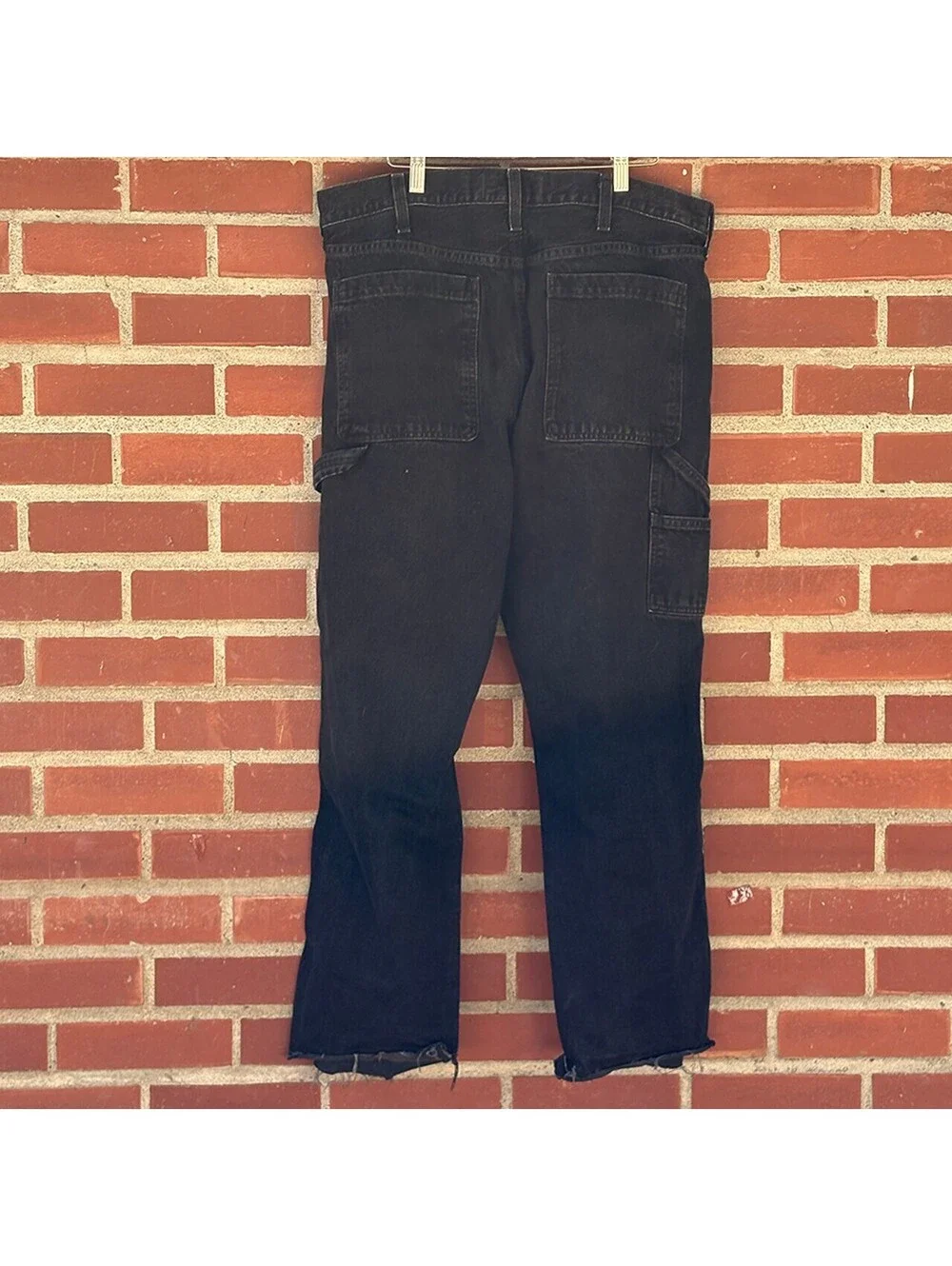 Abercrombie & Fitch Authentic Rigid Denim Loose Fit Black Jeans Size 36W 34L
